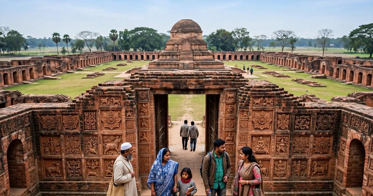 পাহাড়পুর বৌদ্ধ বিহার — টিকিটের দাম, খোলার সময় আর যাওয়ার উপায়
